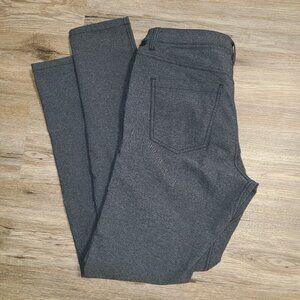Lululemon men 34 x 33 ABC Pants Slim Tech Canvas 33" inseam Heathered Gray